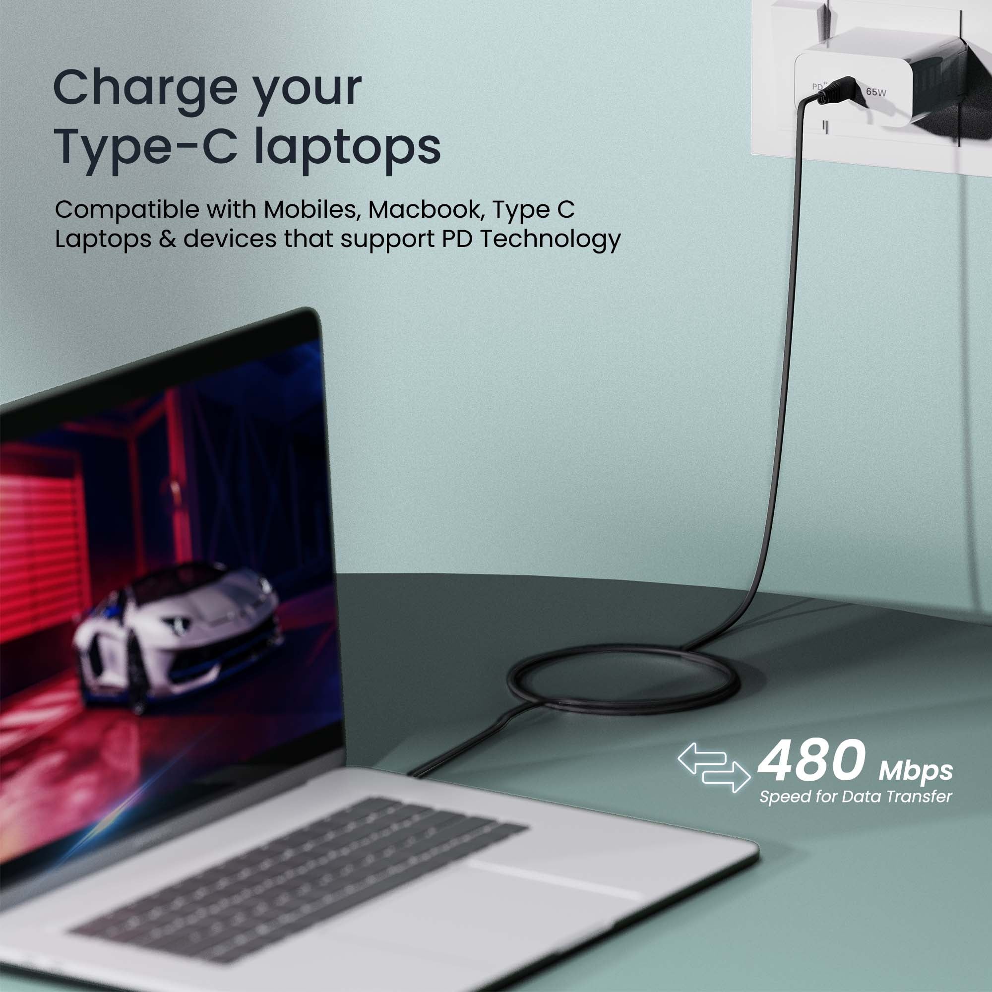 ABLTT-125 L-Shape C to C Cable - Image 3